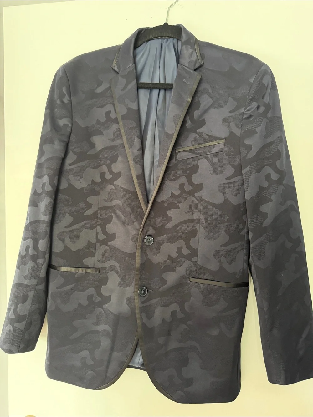 Kenneth Cole Reaction Men's Navy and Black Lined Blazer size 38R